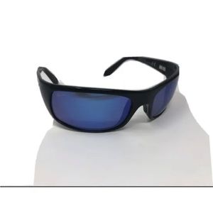 Maui Jim MJ 202-02 Peahi Sunglasses Black Blue Hawaii Polarized Wrap  2775